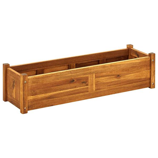 vidaXL Ζαρντινιέρα Υπερυψωμένη 100 x 30 x 25 εκ. από Ξύλο Ακακίας