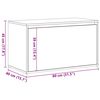 vidaXL Έπιπλο Χολ / Εισόδου Παλιό Ξύλο 80 x 40 x 45 εκ από Μοριοσανίδα