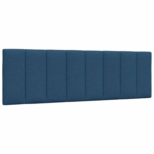 vidaXL Σκελετός Κρεβατιού Χωρίς Στρώμα Μπλε 160x200 εκ.Υφασμάτινο