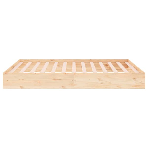 vidaXL Σκελετός Κρεβατιού Χωρίς Στρώμα 120x200 εκ Μασίφ Ξύλο