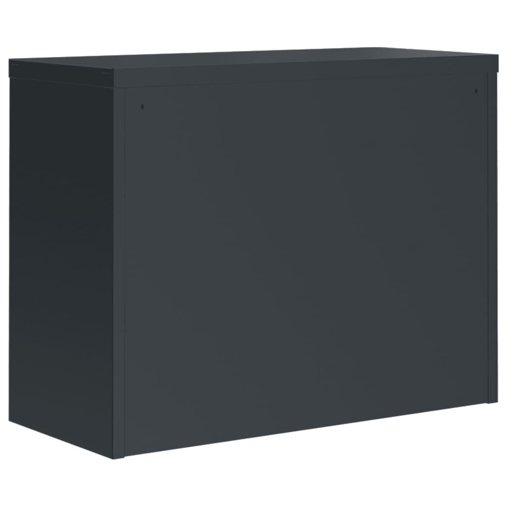 vidaXL Αρχειοθήκη Ανθρακί 90 x 40 x 110 εκ. Ατσάλινη