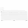 vidaXL Κρεβάτι Boxspring με Στρώμα Λευκό 120x190εκ.από Συνθετικό Δέρμα