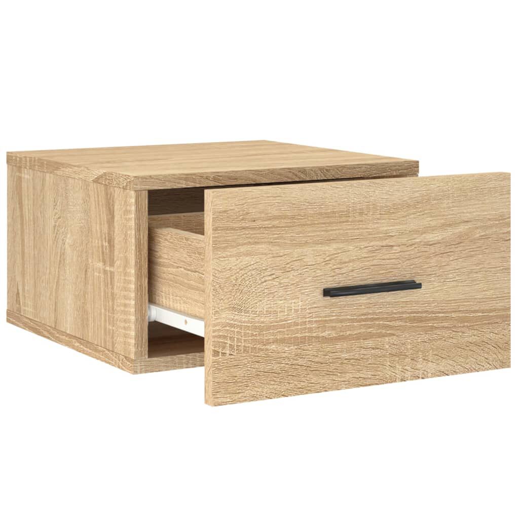 vidaXL Κομοδίνα Επιτοίχια 2 τεμ. Sonoma Δρυς 35 x 35 x 20 εκ.