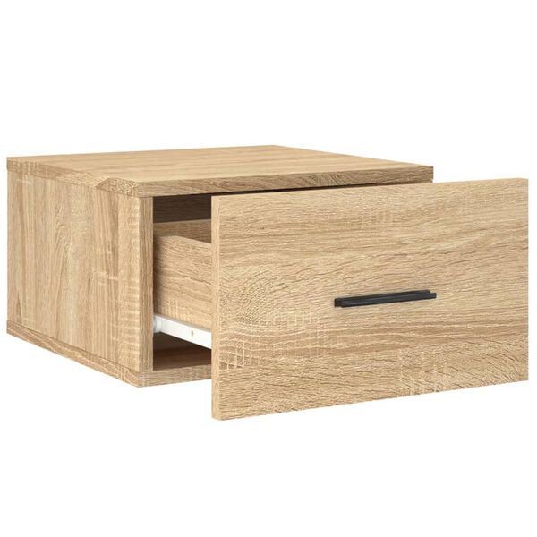 vidaXL Κομοδίνα Επιτοίχια 2 τεμ. Sonoma Δρυς 35 x 35 x 20 εκ.
