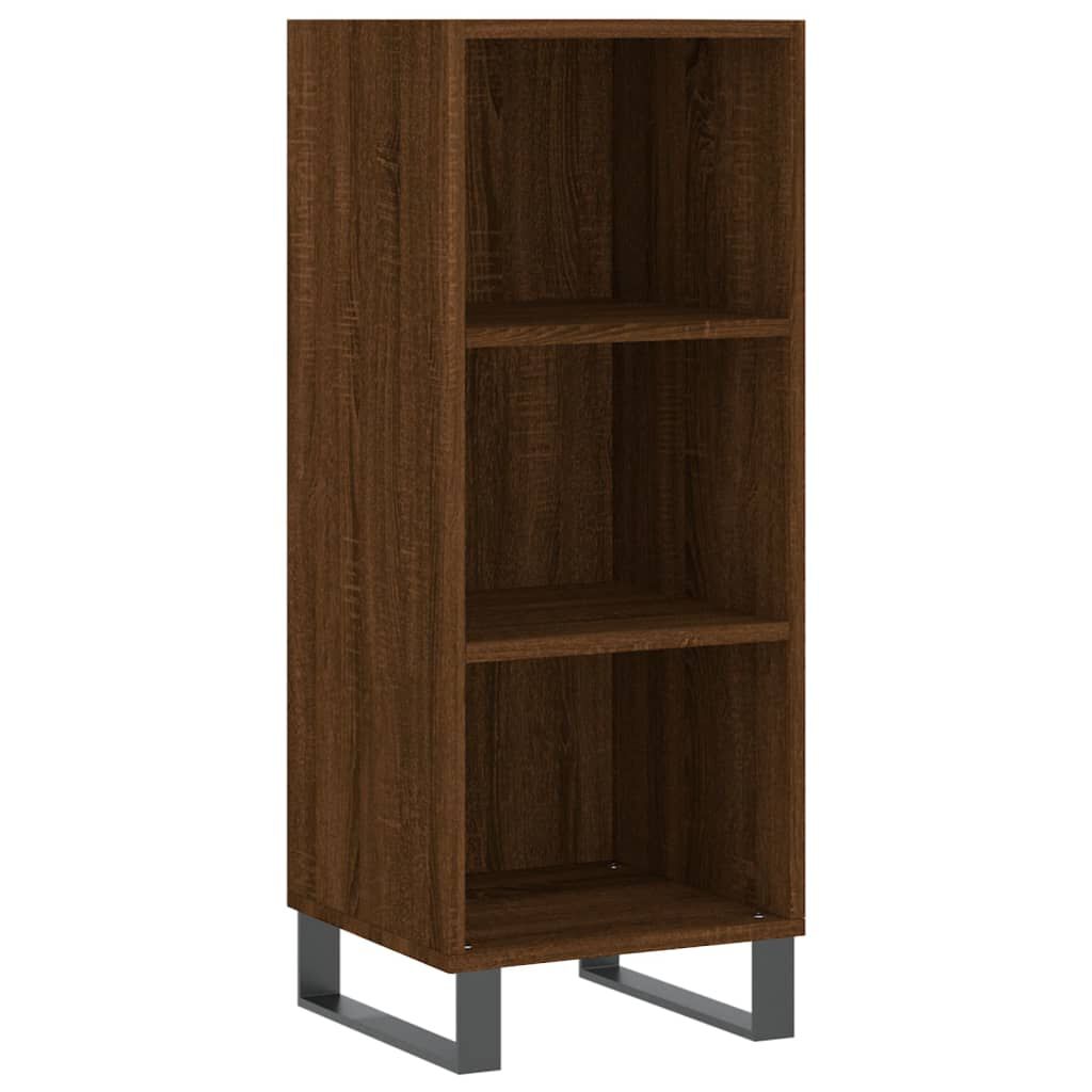vidaXL Ντουλάπι Καφέ Δρυς 34,5 x 34 x 180 εκ. από Επεξεργασμένο Ξύλο