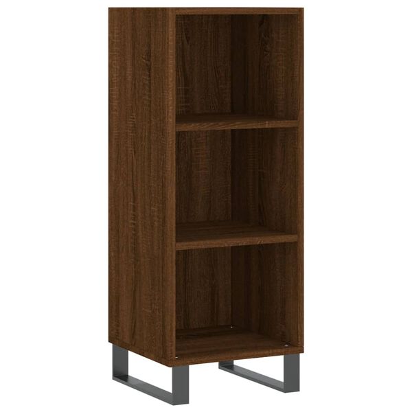 vidaXL Ντουλάπι Καφέ Δρυς 34,5 x 34 x 180 εκ. από Επεξεργασμένο Ξύλο