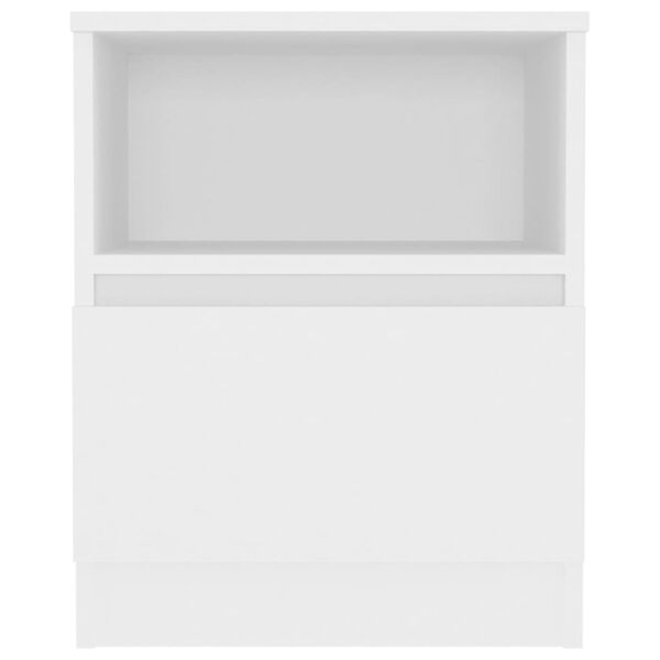 vidaXL Κομοδίνα 2 τεμ. Λευκά 40 x 40 x 50 εκ. από Επεξ. Ξύλο