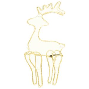 vidaXL Τάρανδος Χριστουγεννιάτικος με Σήτα 60 x 24 x 89 εκ. 306 LED