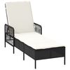 vidaXL Ξαπλώστρα 2 pcs Μαύρο 35 x 35 x 32 εκ. συνθετικό ρατάν