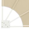 vidaXL Αδιάφανο σκίαστρο μπαλκονιού Μπεζ 115 x 115 εκ ύφασμα