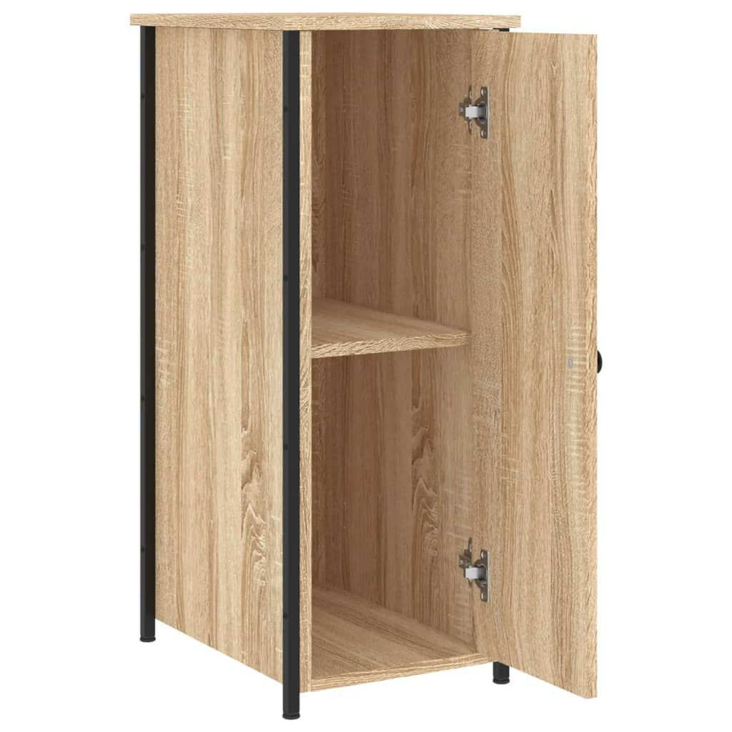 vidaXL Κομοδίνα 2 τεμ. Sonoma Δρυς 32x42x80 εκ. από Επεξεργασμένο Ξύλο