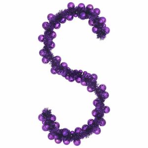 vidaXL Γιρλάντα με Χριστουγεννιάτικα Μπαλάκια Λιλά 186 εκ