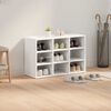 vidaXL Παπουτσοθήκη Λευκό 77.5 x 30 x 51 εκ. Επεξεργασμένο ξύλο