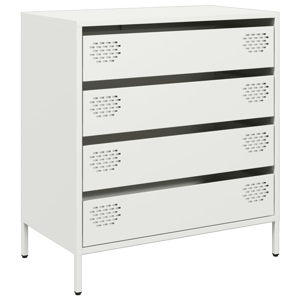 vidaXL Ντουλάπι Λευκό 68x39x73,5 εκ. από Χάλυβα Ψυχρής Έλασης