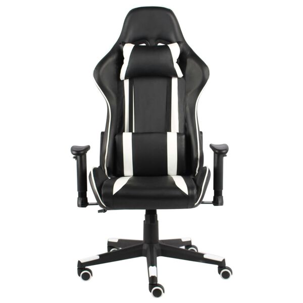 vidaXL Καρέκλα Gaming Περιστρεφόμενη Λευκή από PVC