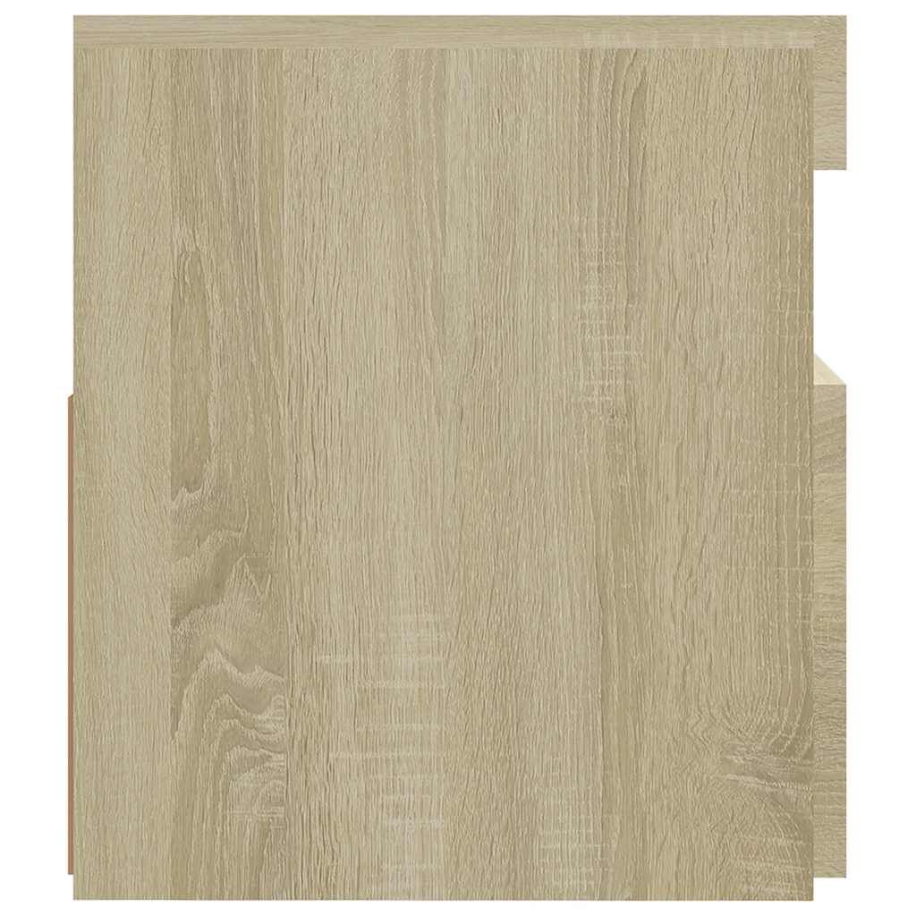 vidaXL Έπιπλο Τηλεόρασης με LED Sonoma Δρυς 90x35x40 εκ.