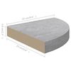 vidaXL Ράφια Τοίχου Γωνιακά 4 τεμ. Δρυς/Λευκό 25 x 25 x 3,8 εκ από MDF