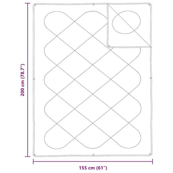 vidaXL Διπλό με Μαξιλάρι 2 pcs Λευκό 155 x 200 εκ. Μικροΐνες