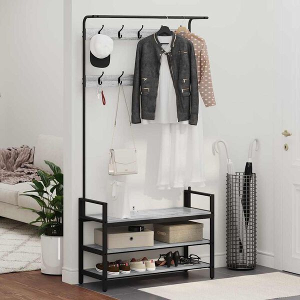 vidaXL &Kappa;&rho;&epsilon;&mu;ά&sigma;&tau;&rho;&alpha; &Gamma;&kappa;&rho;ί&zeta;&omicron; &Sigma;&omicron;&nu;&omicron;&mu;&alpha; 95 x 34 x 184 &epsilon;&kappa; &Epsilon;&pi;&epsilon;&xi;&epsilon;&rho;&gamma;&alpha;&sigma;&mu;έ&nu;&omicron; &xi;ύ&lambda;&omicron;