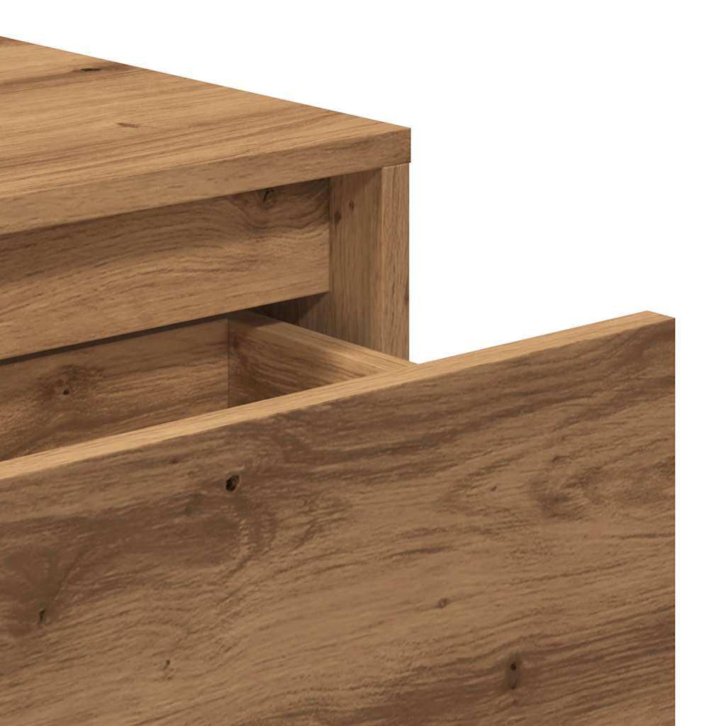 vidaXL Τραπέζι Κονσόλα Αρτισιανή Δρυς 100x35x76,5εκ Επεξεργασμένο Ξύλο