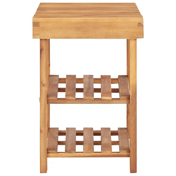 vidaXL Παπουτσοθήκη 50 x 32 x 45 εκ. από Μασίφ Ξύλο Ακακίας