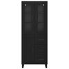vidaXL Highboard &mu;&epsilon; &sigma;&upsilon;&rho;&tau;ά&rho;&iota; 2 pcs &Mu;&alpha;ύ&rho;&eta; &Omicron;&xi;&upsilon;ά &Sigma;ύ&nu;&theta;&epsilon;&tau;&omicron; &Xi;ύ&lambda;&omicron; &kappa;&alpha;&iota; &Gamma;&upsilon;&alpha;&lambda;ί