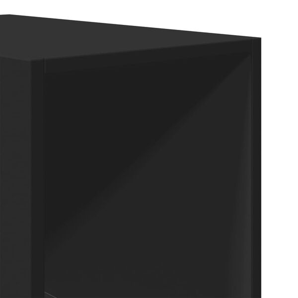vidaXL Ντουλάπα Μαύρη 30x50x200 εκ. από Επεξεργασμένο Ξύλο