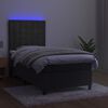 vidaXL &Kappa;&rho;&epsilon;&beta;ά&tau;&iota; Boxspring &mu;&epsilon; &Sigma;&tau;&rho;ώ&mu;&alpha; & LED &Sigma;&kappa;. &Gamma;&kappa;&rho;&iota; 80x200 &epsilon;&kappa;. &Beta;&epsilon;&lambda;&omicron;ύ&delta;&iota;&nu;&omicron;