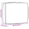 vidaXL Μαξιλάρι παλέτας για πλάτη Taupe 50 x 40 x 12 cm Ύφασμα Oxford