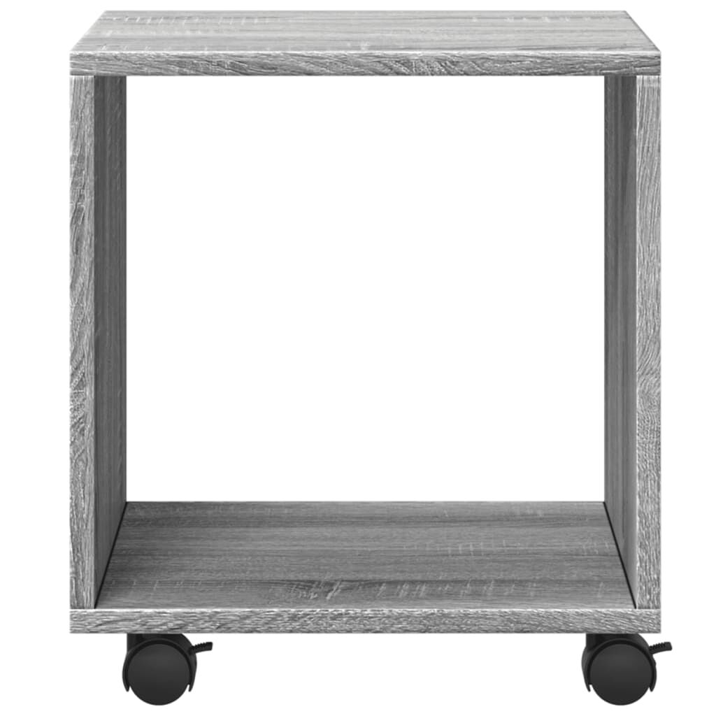 vidaXL Ντουλάπι Με Ροδάκια Γκρι Sonoma 37x33x42,5 εκ. Επεξεργ. Ξύλο