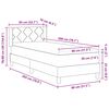 vidaXL Κρεβάτι box spring με στρώμα με στρώμα Taupe 80 x 200 cm