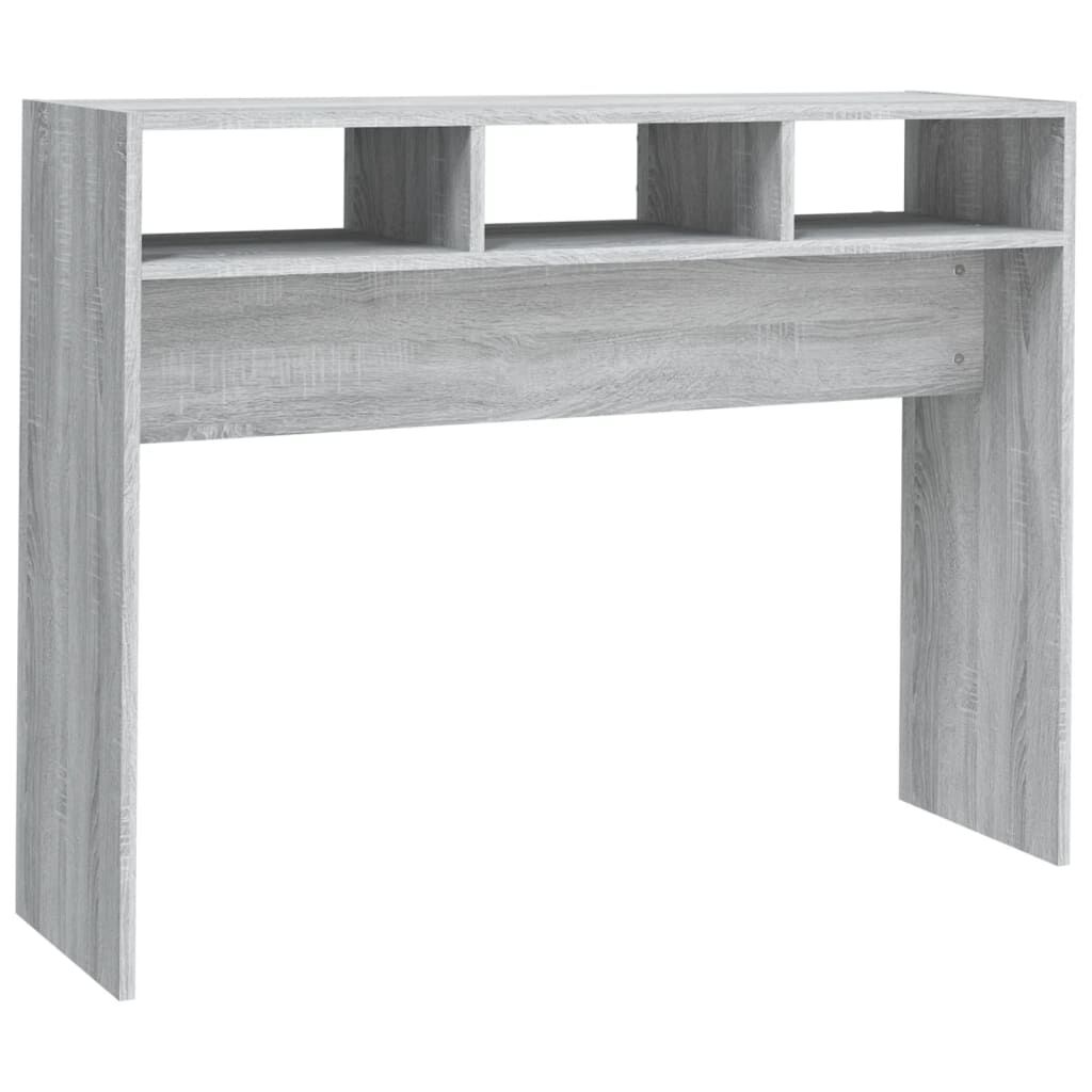 vidaXL Τραπέζι Κονσόλα Γκρι Sonoma 105x30x80 εκ. Επεξεργασμένο Ξύλο
