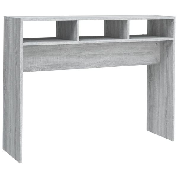 vidaXL Τραπέζι Κονσόλα Γκρι Sonoma 105x30x80 εκ. Επεξεργασμένο Ξύλο