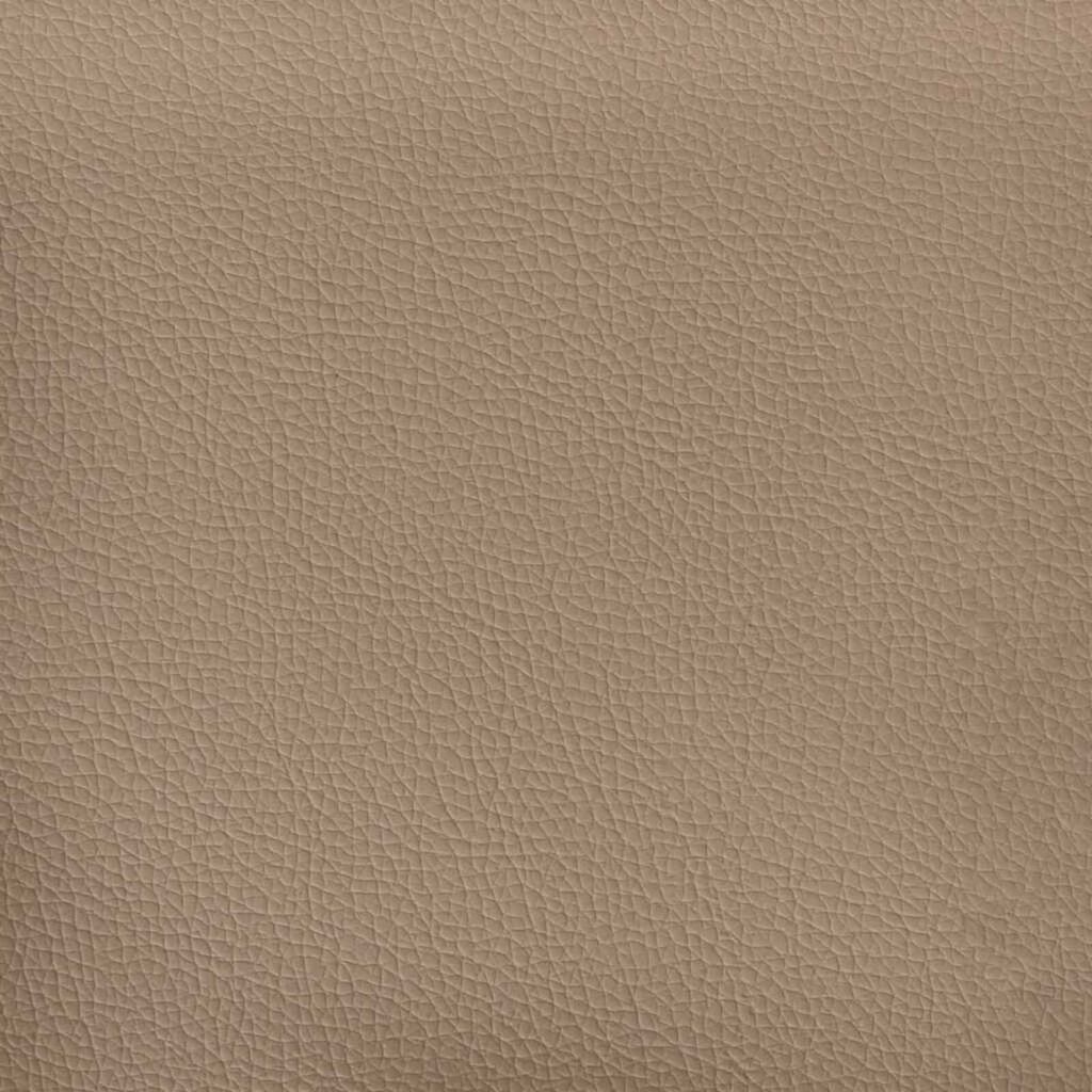 vidaXL Οθωμανικό κρεβάτι με στρώμα & LEDs Cappucino Faux Leather