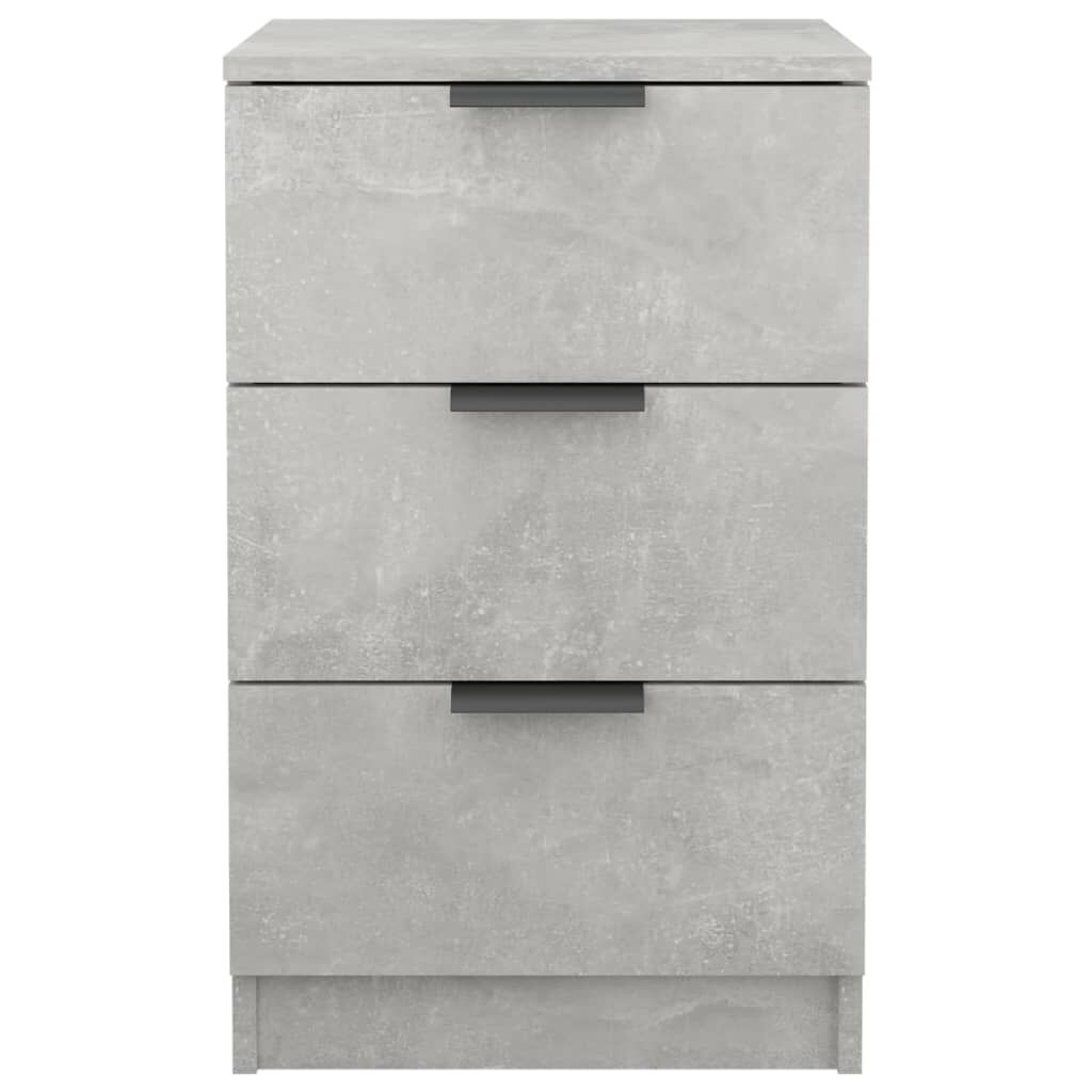 vidaXL Κομοδίνα Γκρι Σκυροδέματος 40x36x65 εκ.