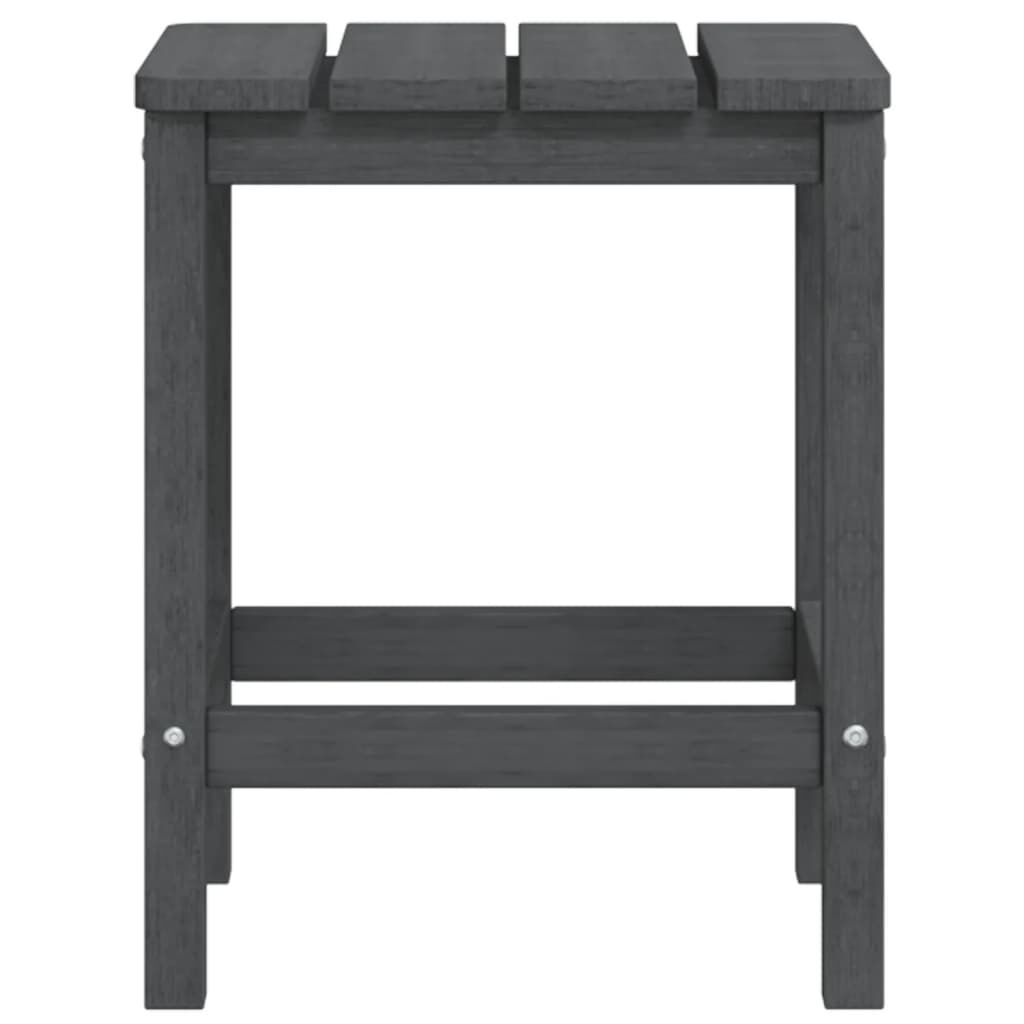 vidaXL Τραπέζι Κήπου Adirondack Ανθρακί 38 x 38 x 46 εκ. από HDPE