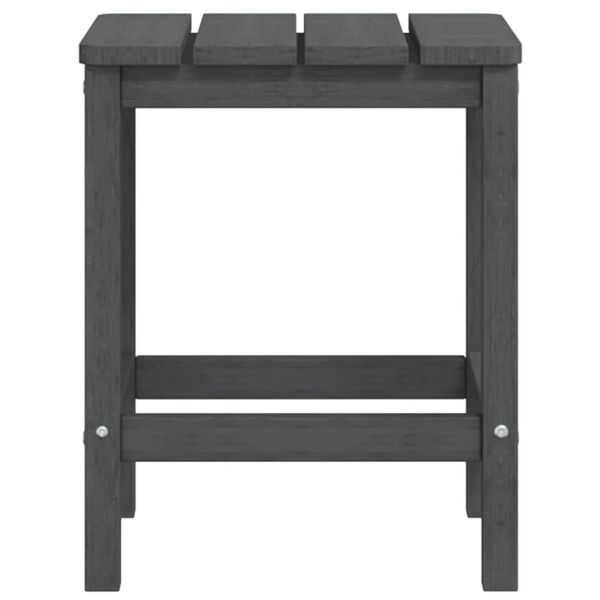 vidaXL Τραπέζι Κήπου Adirondack Ανθρακί 38 x 38 x 46 εκ. από HDPE