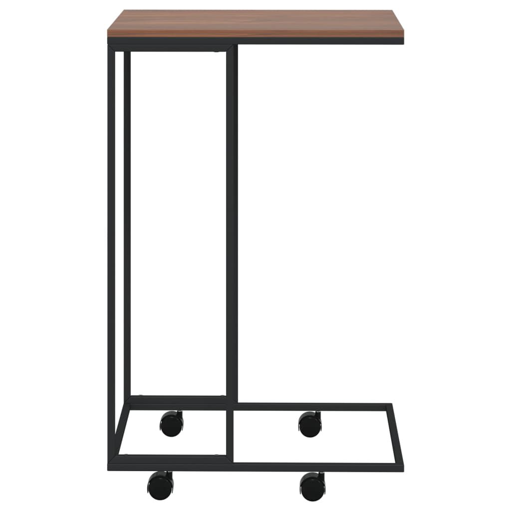 vidaXL Βοηθητικό Τραπέζι με Ρόδες Μαύρο 40x30x63,5 εκ. Επεξ. Ξύλο