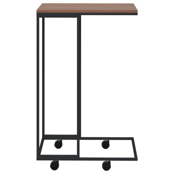 vidaXL Βοηθητικό Τραπέζι με Ρόδες Μαύρο 40x30x63,5 εκ. Επεξ. Ξύλο