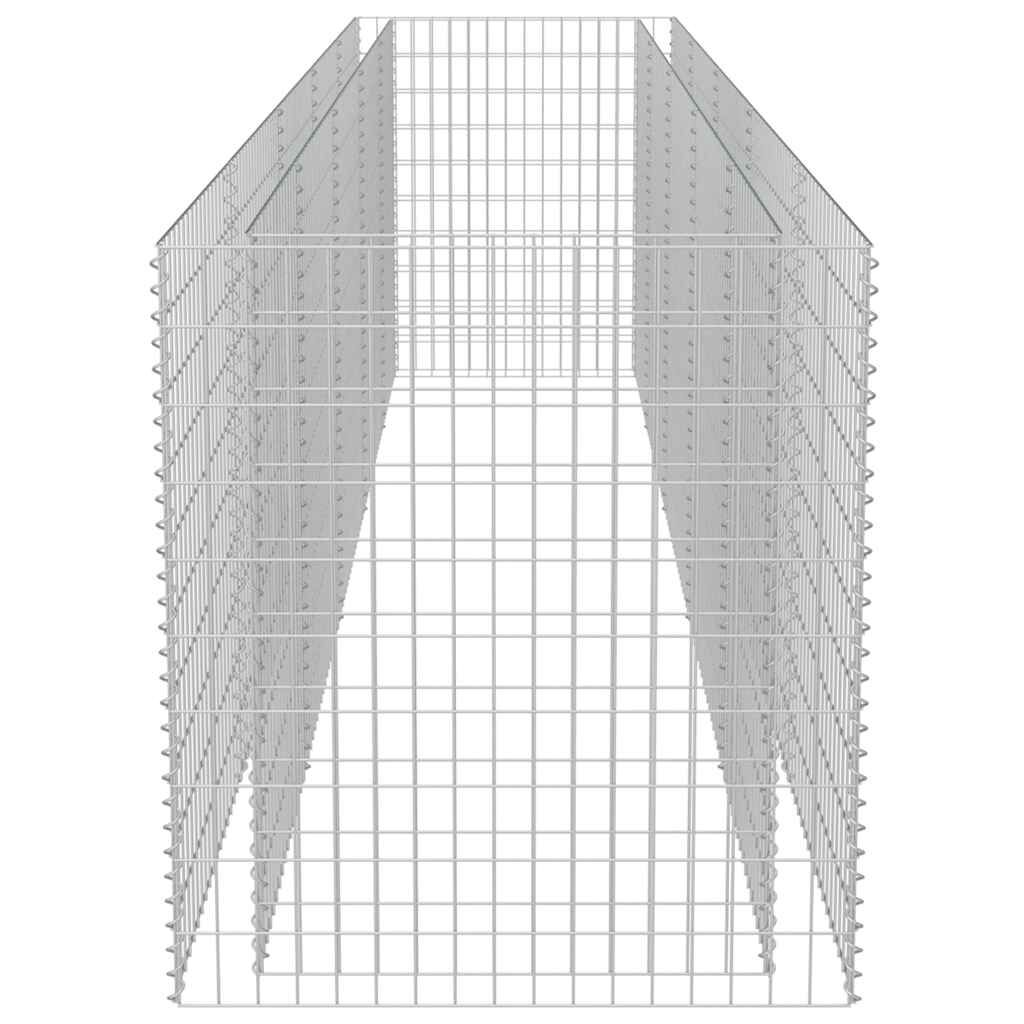vidaXL Συρματοκιβώτιο-Γλάστρα Υπερυψωμένη 450x90x100 εκ. Γαλβ. Χάλυβας