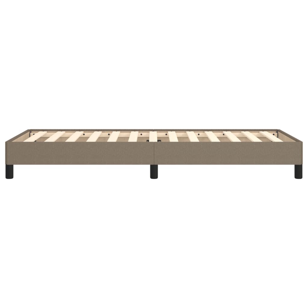 vidaXL Σκελετός Κρεβατιού Χωρίς Στρώμα Taupe 100 x 200 εκ. Υφασμάτινο