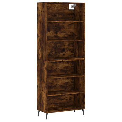 vidaXL Ντουλάπι Καπνιστή Δρυς 69,5x32,5x180 εκ. Επεξεργασμένο Ξύλο