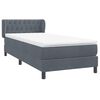 vidaXL &Kappa;&rho;&epsilon;&beta;ά&tau;&iota; Boxspring &mu;&epsilon; &Sigma;&tau;&rho;ώ&mu;&alpha; &Sigma;&kappa;&omicron;ύ&rho;&omicron; &Gamma;&kappa;&rho;&iota; 90x220 &epsilon;&kappa;. &Beta;&epsilon;&lambda;&omicron;ύ&delta;&iota;&nu;&omicron;