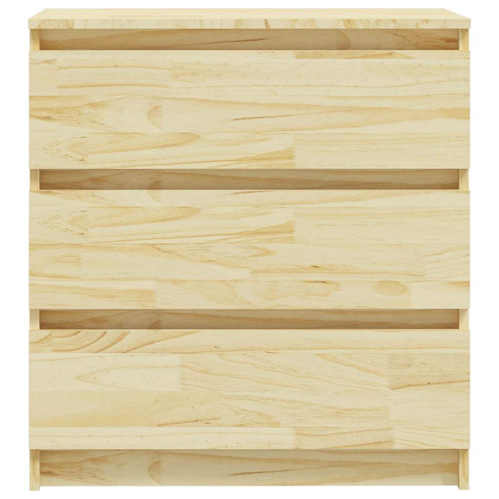 vidaXL Κομοδίνο 60 x 36 x 64 εκ. από Μασίφ Ξύλο Πεύκου
