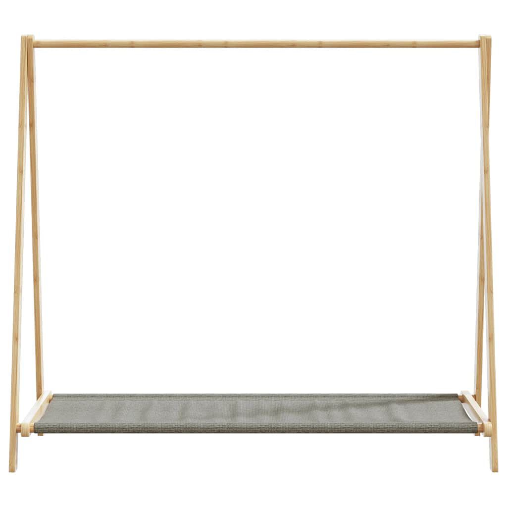 vidaXL Κρεμάστρα Ρούχων με Ράφια 106x34x102 εκ. Μπαμπού