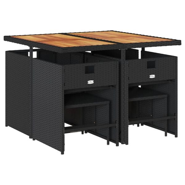 vidaXL &Sigma;&epsilon;&tau; &Tau;&rho;&alpha;&pi;&epsilon;&zeta;&alpha;&rho;ί&alpha;&sigmaf; &Kappa;ή&pi;&omicron;&upsilon; 9 &tau;&epsilon;&mu; &Mu;&alpha;ύ&rho;&omicron; &alpha;&pi;ό &Sigma;&upsilon;&nu;&theta;. &Rho;&alpha;&tau;ά&nu; &mu;&epsilon; &Mu;&alpha;&xi;&iota;&lambda;ά&rho;&iota;&alpha;