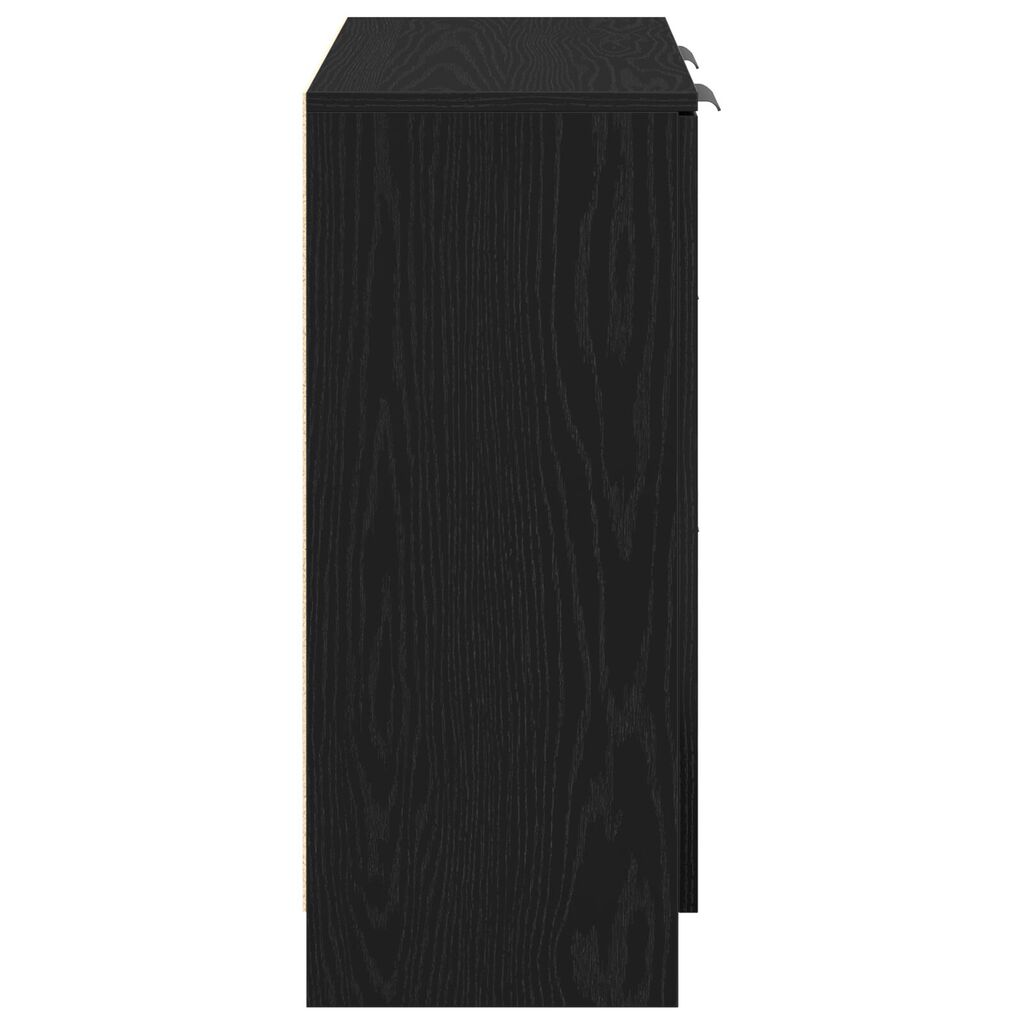 vidaXL Μαύρος Διπλωμένος Μπουφές 60x30x70 εκ. Κατασκευασμένος από Επεξεργασμένο Ξύλο