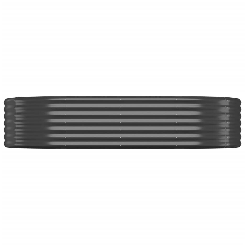 vidaXL Ζαρντινιέρα Ανθρακί 175x100x36εκ Ατσάλι με Ηλεκτρ. Βαφή Πούδρας