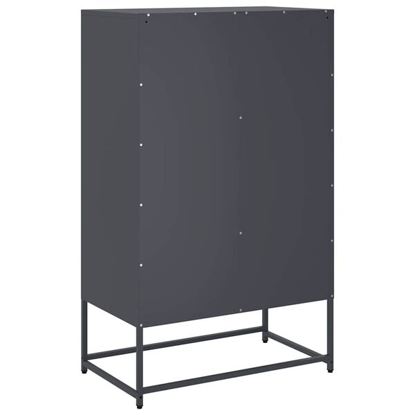 vidaXL Ντουλάπι Ανθρακί 68x39x111,5 εκ. από Χάλυβα