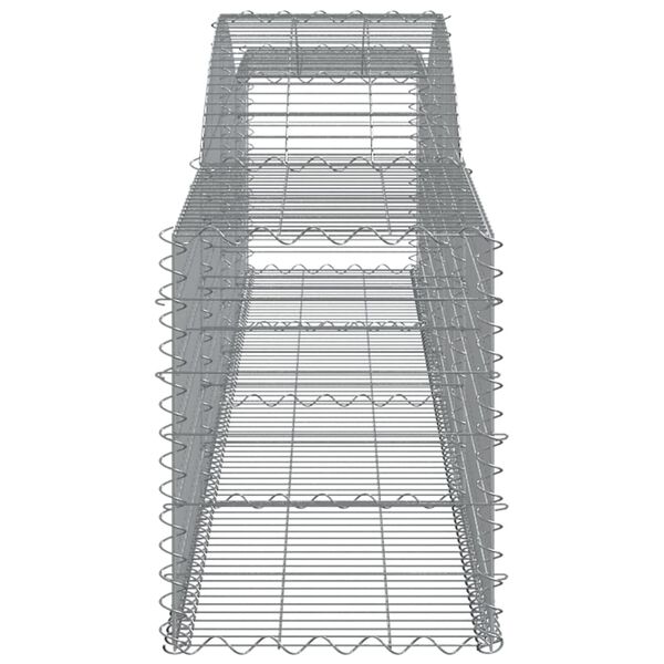 vidaXL Συρματοκιβώτια Τοξωτά 10 τεμ. 400x50x60/80 εκ. Γαλβαν. Ατσάλι